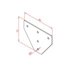 20x25 Trilateral Connection Plate - Image 4