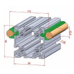 Ø20 Bearing Tab Profile