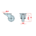 Ø 50 Single Wheel EMES