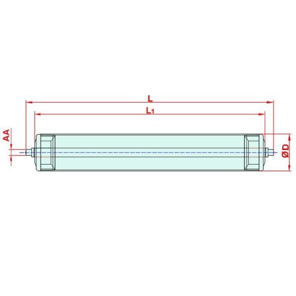 Ø 50 Aluminum Idle Roll