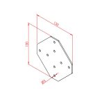 20x25 Four-Way Connection Plate - Image 3