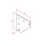 20x25 Two-Way Connection Plate - Image 3
