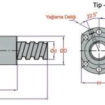 GTEN FDU Flanged Double Nut