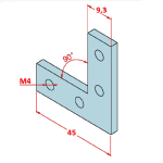 20x20 90° Connecting Piece