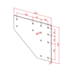 90x90 Two-Way Connection Plate - Image 8