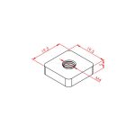 Square Nut M4 - Slot 10 - Image 3