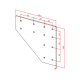100x100 Two-Way Connection Plate - Image 2