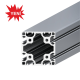 80x80 Single Surface Closed T-Slot Aluminum Profile - Special Series