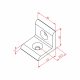 45x45 Flat Corner Connector - Image 2
