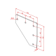 45x45 Two Way Connection Plate - Image 2