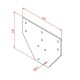 100x100 Three Way Connection Plate - Image 2