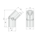 135° Elbow Connection Piece - External - Image 2