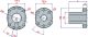 Trapezoidal Flange Nuts - With Hole - Image 2