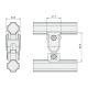 180° Angled Connection Piece Double - External - Image 2