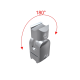 180° Angled Connection Piece Double - External