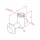 30x30 Internal Tension Connector - Flat / Straight Slot 8